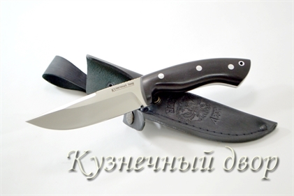 Нож "Зенит" ЦМ сталь- D2, рукоять-черный граб.